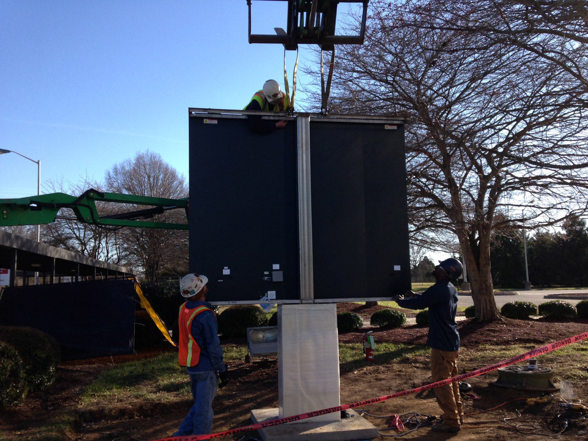 LED Sign Installation